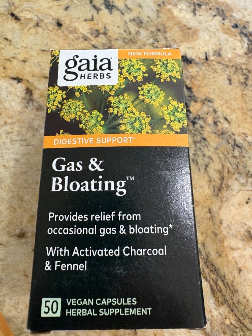 gaia herbs Gas & Bloating herbal supplement NWT